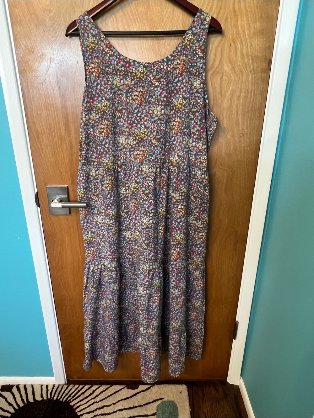 Toad&Co Sunkissed Sunsana Midi Dress in Pacific Blue size XL New with tags! - Picture 5 of 6
